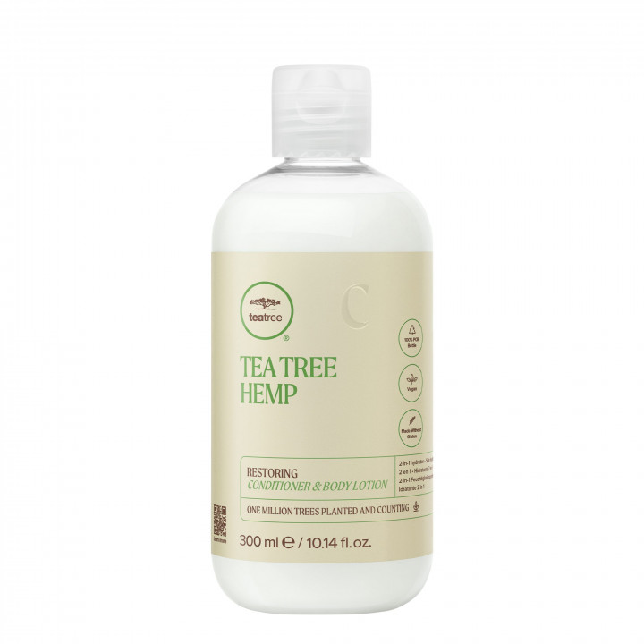 TEA TREE HEMP RESTORING CONDITIONER AND BODY LOTION