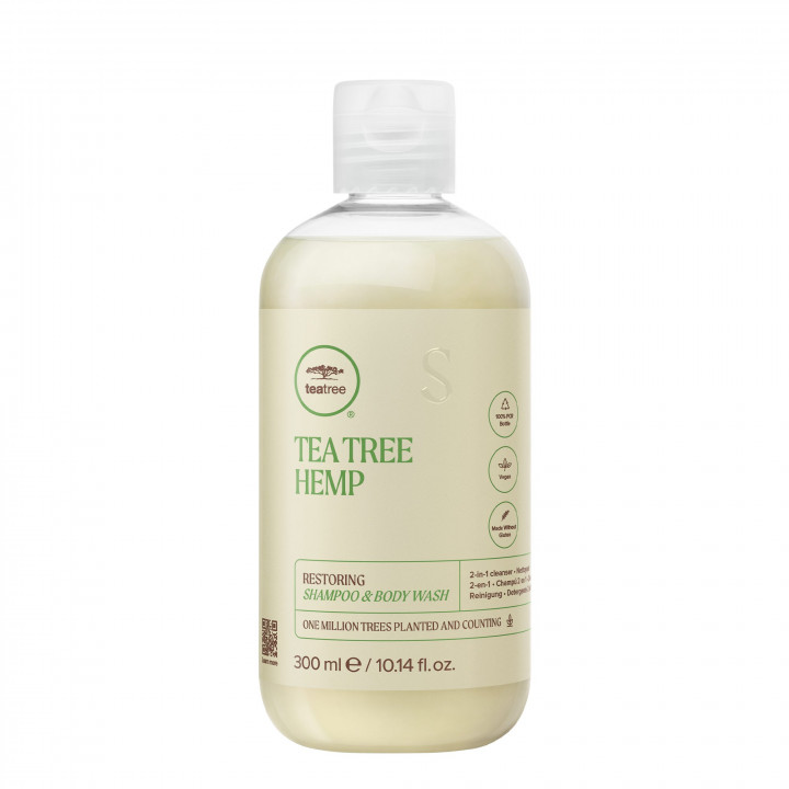 TEA TREE HEMP RESTORING SHAMPOO AND BODY WASH