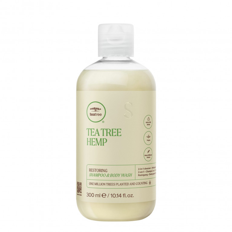 TEA TREE HEMP RESTORING SHAMPOO AND BODY WASH