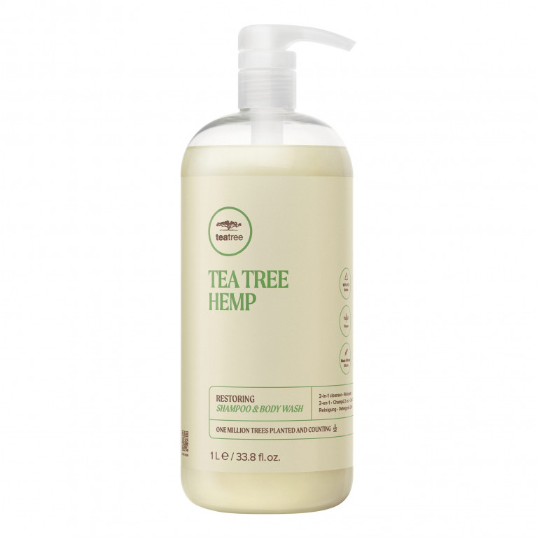 TEA TREE HEMP RESTORING SHAMPOO AND BODY WASH