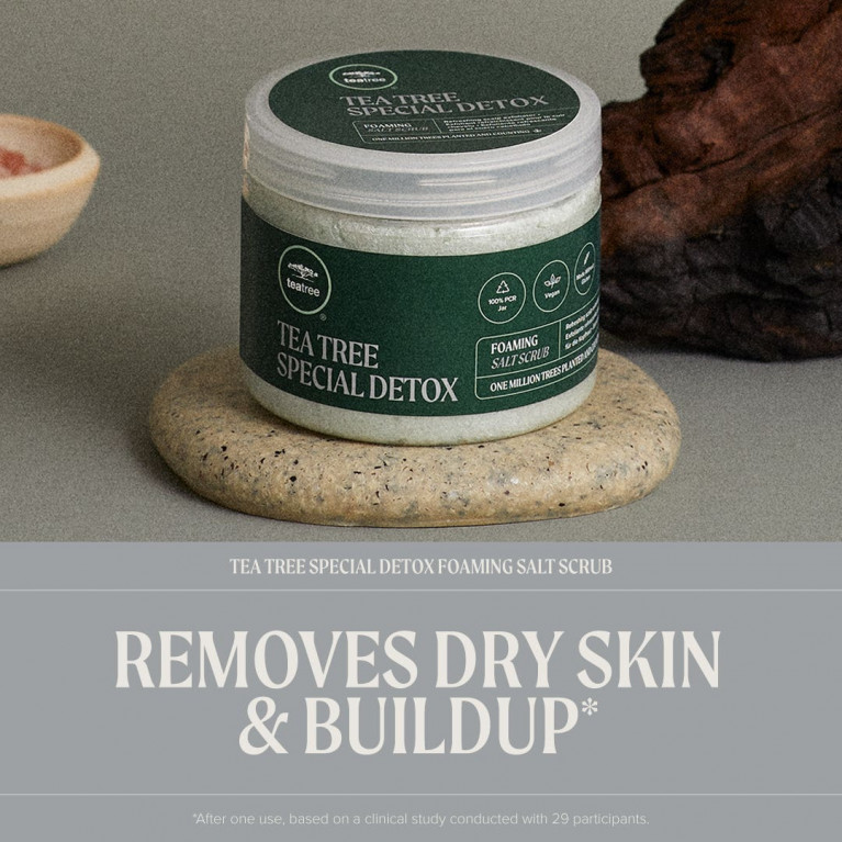TEA TREE SPECIAL DETOX FOAMING SALT SCRUB